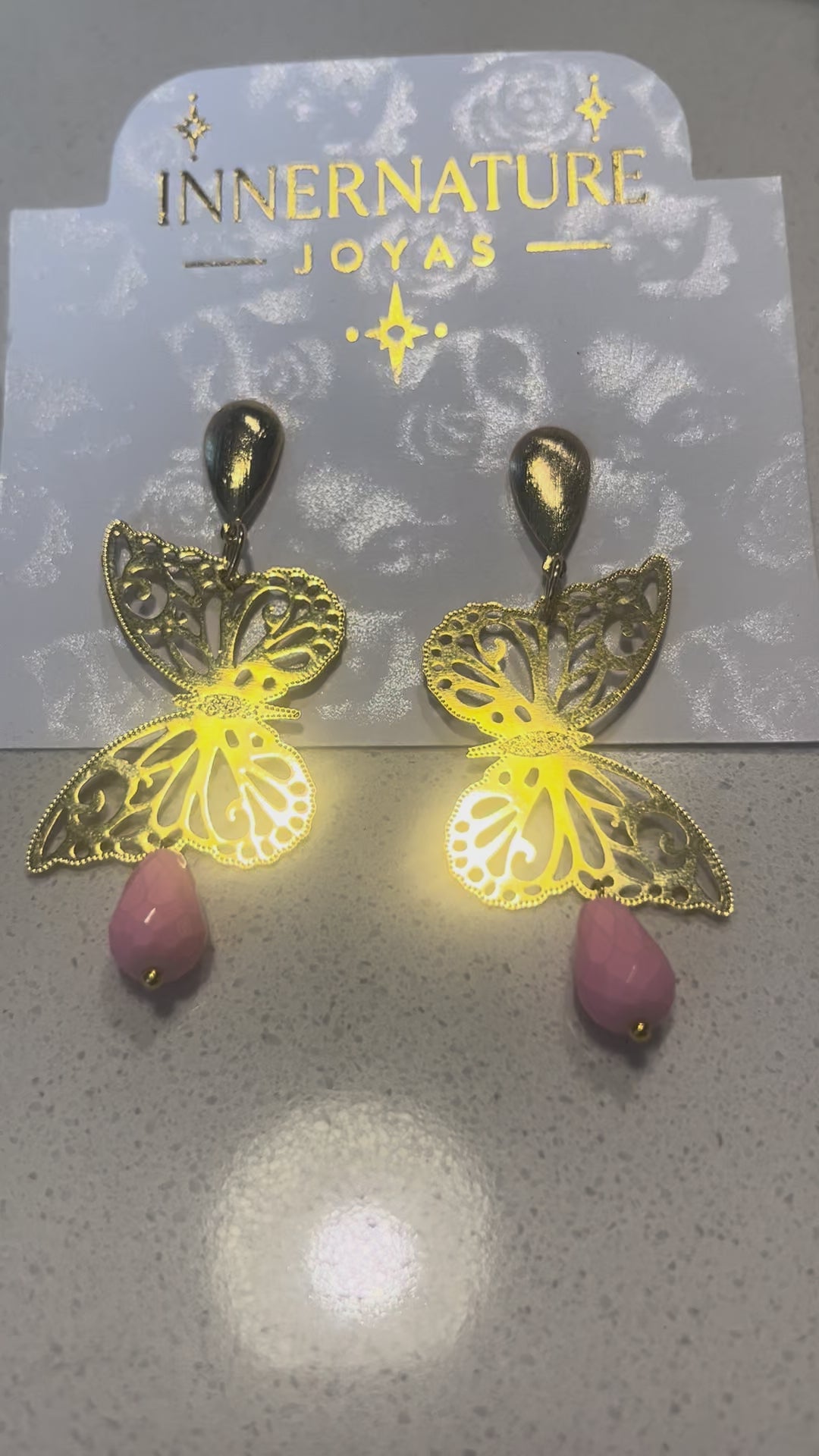 Aros Mariposa Rosé
